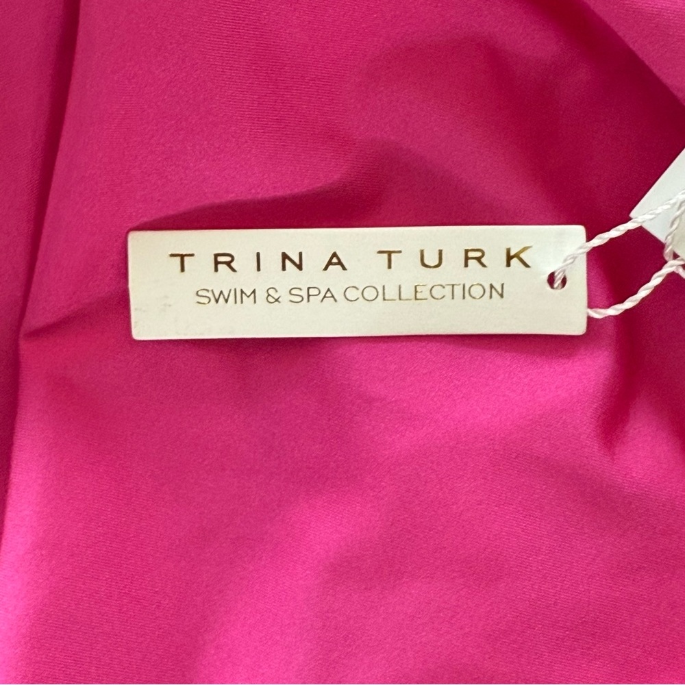 Trina Turk Pink Tankini with Built-In Bra and Removable Pads NWT Size 6 - Picture 6 of 8